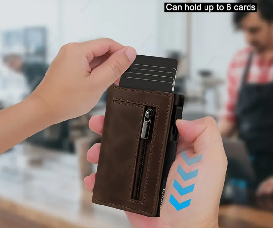 KorttiPro -  Älykäs ja ohut RFID-korttilompakko, Musta